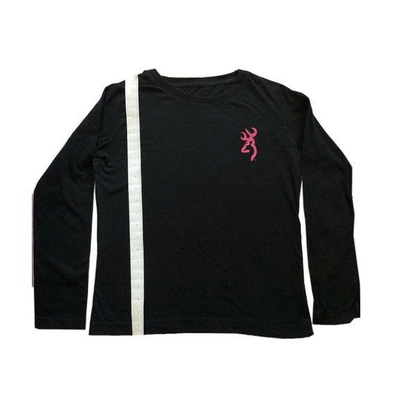 browning black and pink long sleeve tee - Picture 2 of 5
